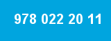 978 022 20 11